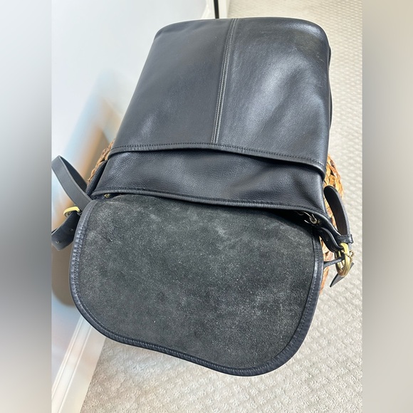 Vintage Coach Whitney 4115 black brass shoulder crossbody pre 1994 leather - Picture 8 of 16